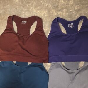 32 Degrees Sports Bra Set - Burgundy, Purple, Teal, Gray